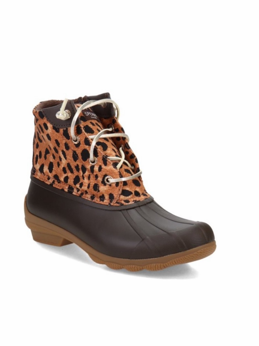 NEW Sperry Women's, Syren Gulf Duck Boot Brown Animal Print
